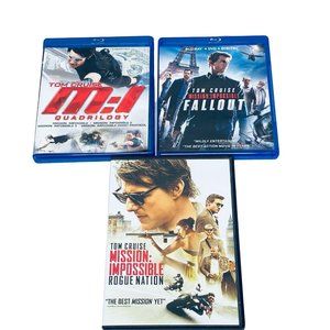 M:I Mission Impossible Quadrilogy BluRay Fallout Bluray Rogue Nation DVD